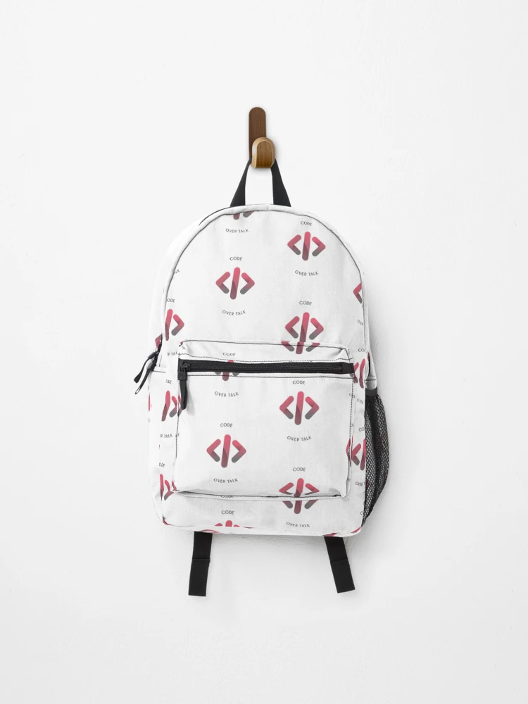 Thumbnail 1 of 3, Backpack, Code over Talk! designed and sold by SpooTeeDesign.