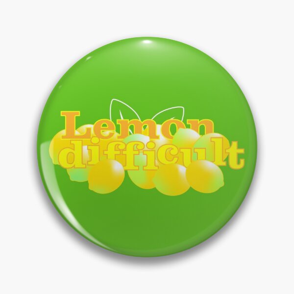 Item preview, Lemon Difficult designed and sold by Jokertags.