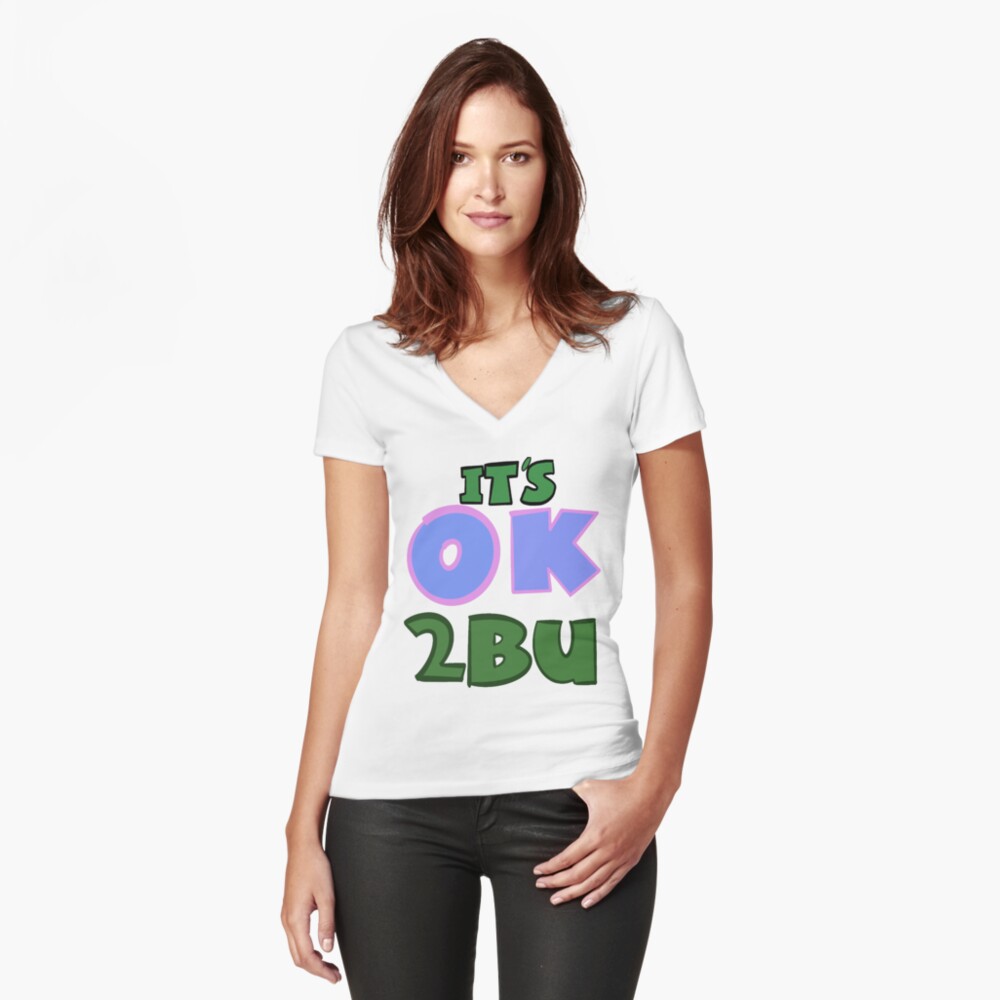 Item preview, Fitted V-Neck T-Shirt designed and sold by 2BU-Somerset.