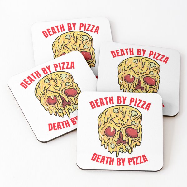 Item preview, Death By Pizza. Aesthetic Funny Pizza Lover designed and sold by BitcoinBros.