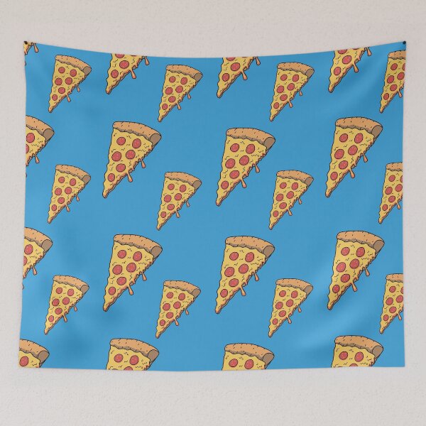 Item preview, Pizza Blue Pattern designed and sold by keeleypost.
