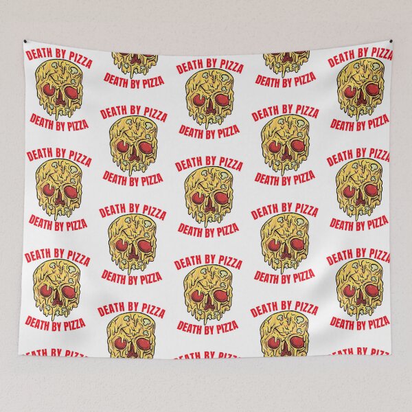 Item preview, Death By Pizza. Aesthetic Funny Pizza Lover designed and sold by BitcoinBros.