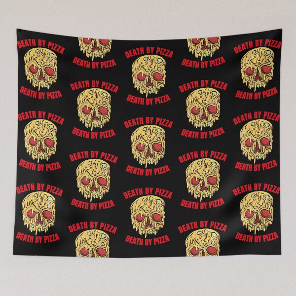 Item preview, Death By Pizza. Aesthetic Funny Pizza Lover designed and sold by BitcoinBros.