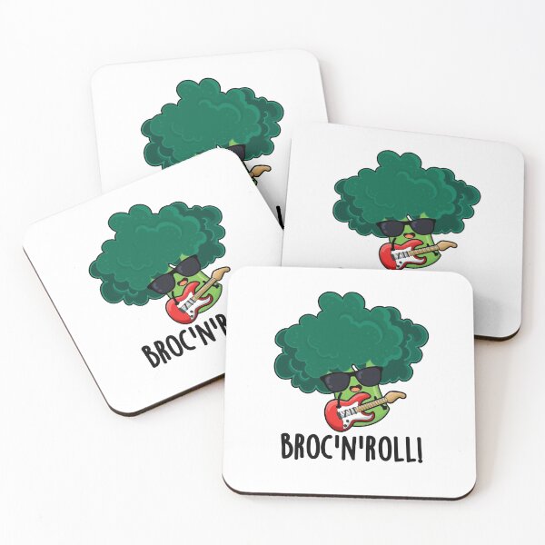 Item preview, Brock And Roll Funny Broccoli Puns  designed and sold by punnybone.