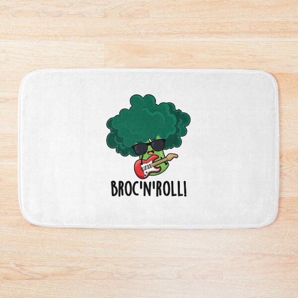 Item preview, Brock And Roll Funny Broccoli Puns  designed and sold by punnybone.