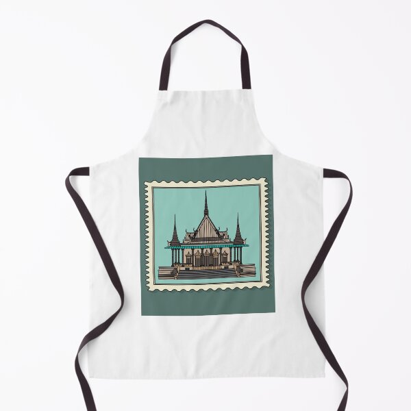Item preview, Retro Stamp-sized Temple designed and sold by flofin.