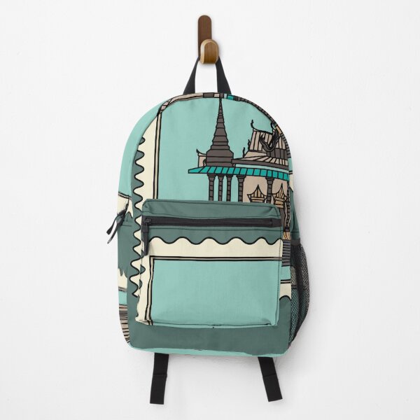 Item preview, Retro Stamp-sized Temple designed and sold by flofin.