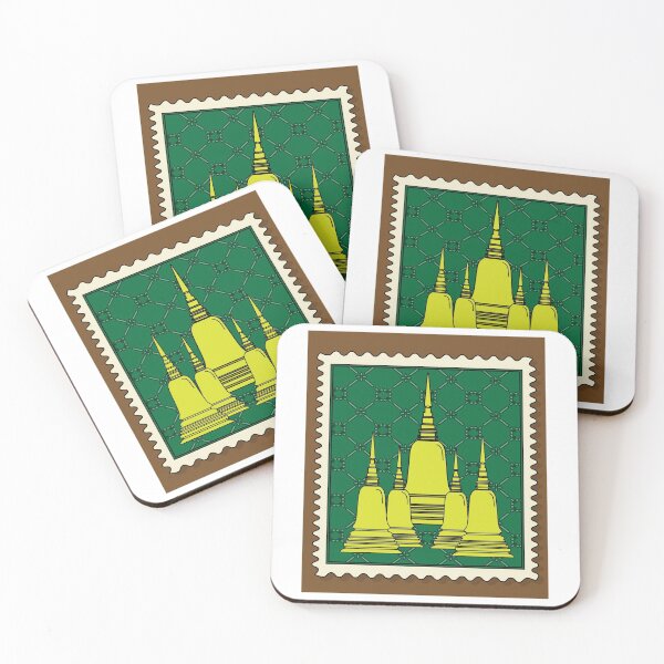 Item preview, Retro Stamp-sized Temple designed and sold by flofin.
