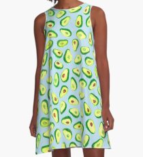 Avocado Love, Blue A-Line Dress