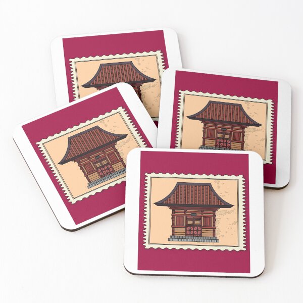 Item preview, Retro Stamp-sized Temple designed and sold by flofin.