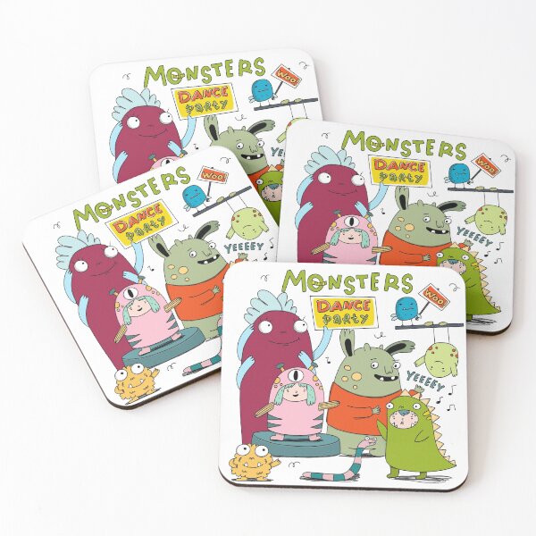 Item preview, little monsters / dance party designed and sold by gysipunks.