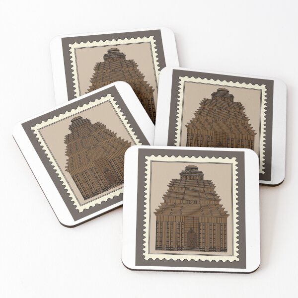 Item preview, Retro Stamp-sized Temple designed and sold by flofin.