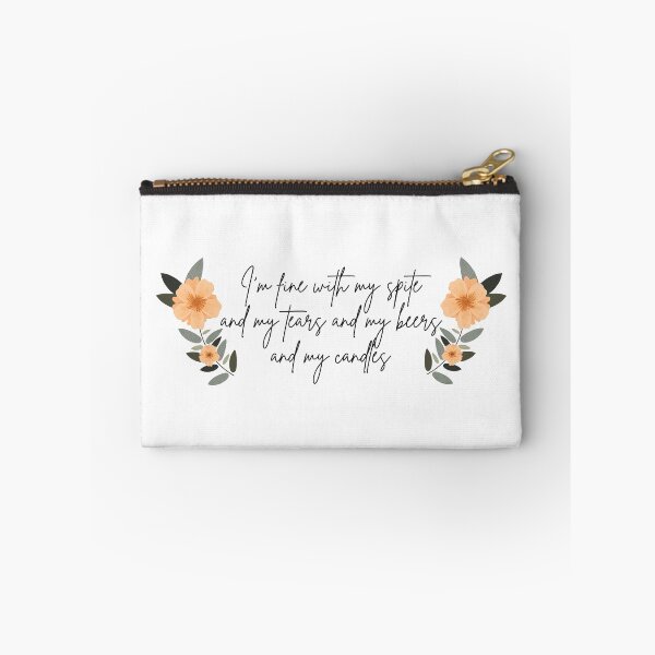 Item preview, I'm fine with my spite and my tears and my beers and my candles / Evermore Taylor Swift designed and sold by kindtoearth.