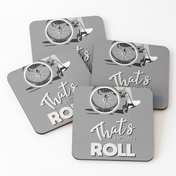 Item preview, Manual Wheelchair | That’s How I Roll Typography - Black & White designed and sold by ladyfacecreates.