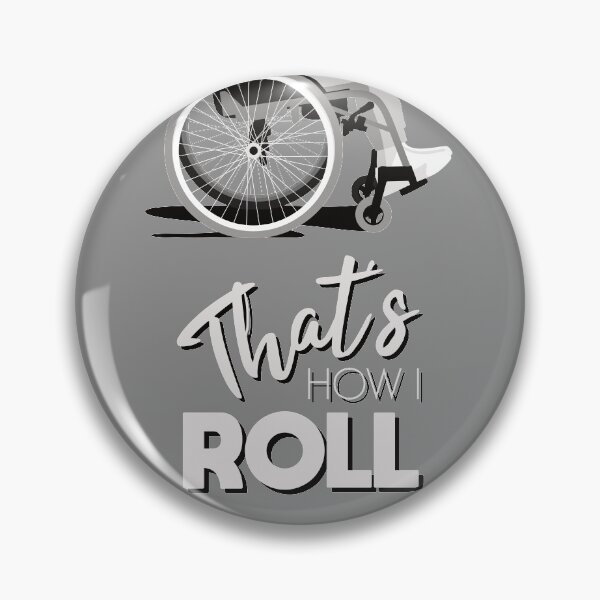 Item preview, Manual Wheelchair | That’s How I Roll Typography - Black & White designed and sold by ladyfacecreates.