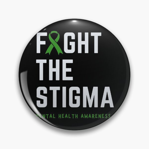 Item preview, Fight the stigma | In May We Wear Green Mental Health Awareness designed and sold by Mixture-DESIGN.