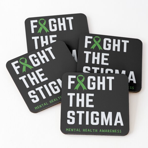 Item preview, Fight the stigma | In May We Wear Green Mental Health Awareness designed and sold by Mixture-DESIGN.