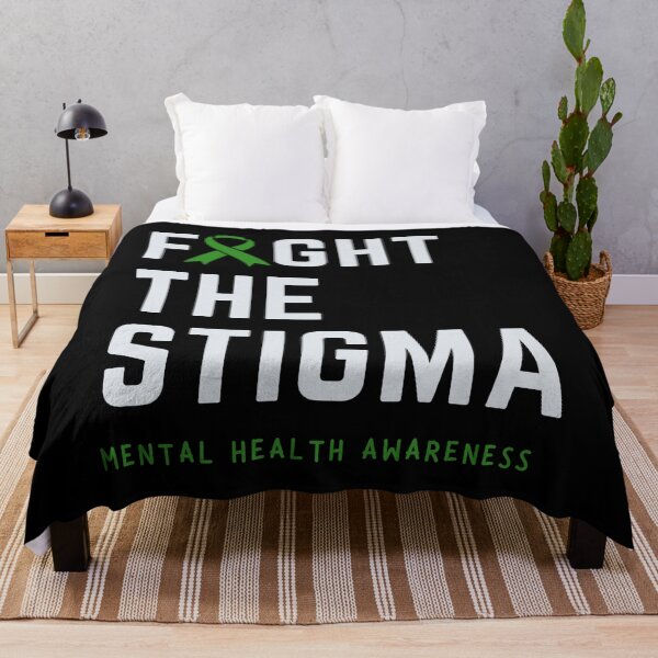 Item preview, Fight the stigma | In May We Wear Green Mental Health Awareness designed and sold by Mixture-DESIGN.