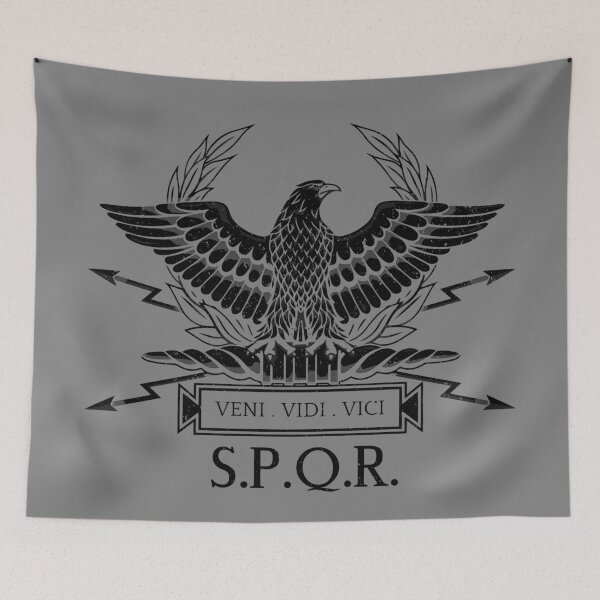 Item preview, Roman Standard - Rome - S.P.Q.R. - Roman Empire - Black 3 designed and sold by createdezign.