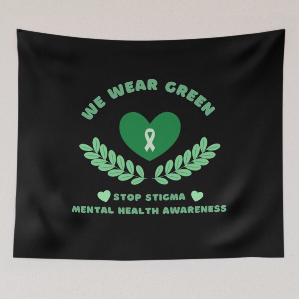 Item preview, In May We Wear Green Mental Health Awareness designed and sold by Mixture-DESIGN.