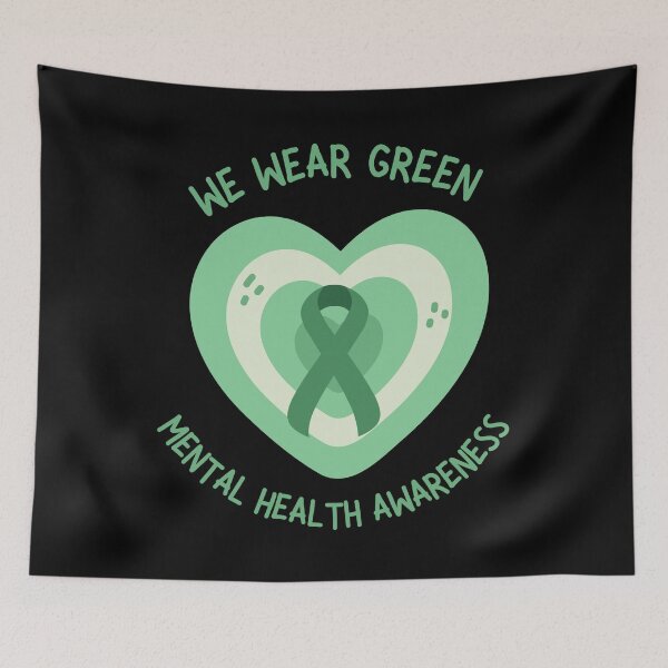 Item preview, In May We Wear Green Mental Health Awareness designed and sold by Mixture-DESIGN.