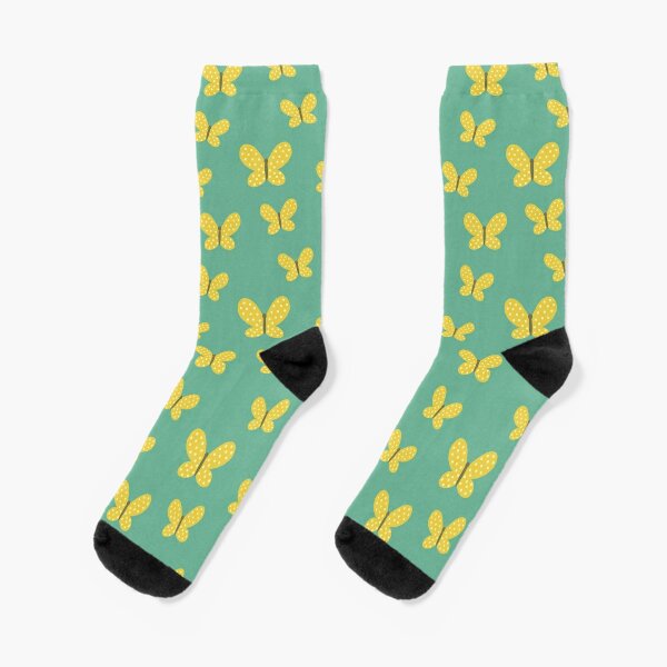 Yellow Butterflies Socks
