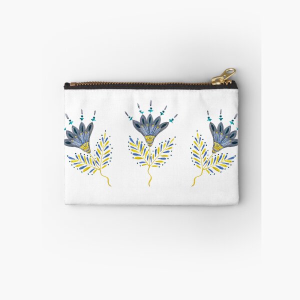 Item preview, Grey- Yellow- Folk Summer Flower designed and sold by larabartondsgn.