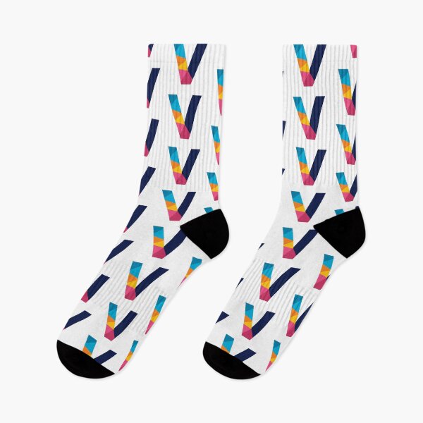 Item preview, V alphabet (multicolored) designed and sold by Slaystyle.