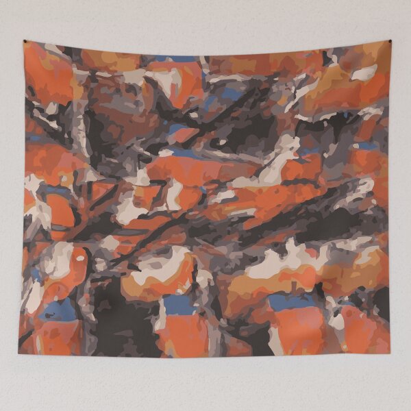 Item preview, Bubbles in the Red ocean - watercolor abstract art designed and sold by SatyaBramha.