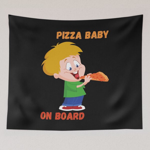 Item preview, Pizza Baby On Board designed and sold by DigitalSantino.