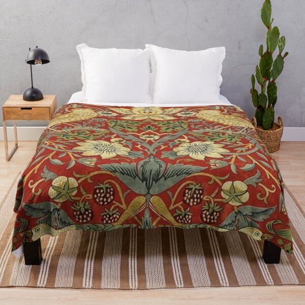 Item preview, William Morris birds floral,red  designed and sold by Vivanne-art.
