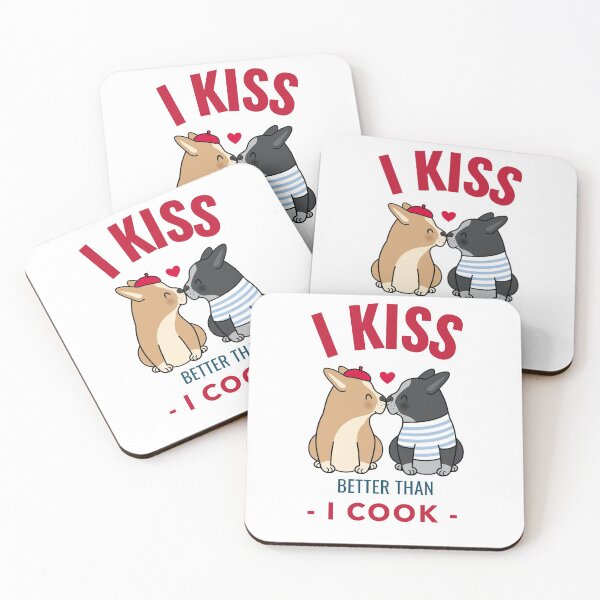 Item preview, I KISS BETTER THAN I COOK - CUTE AND FUN designed and sold by AnimalsCartoon.