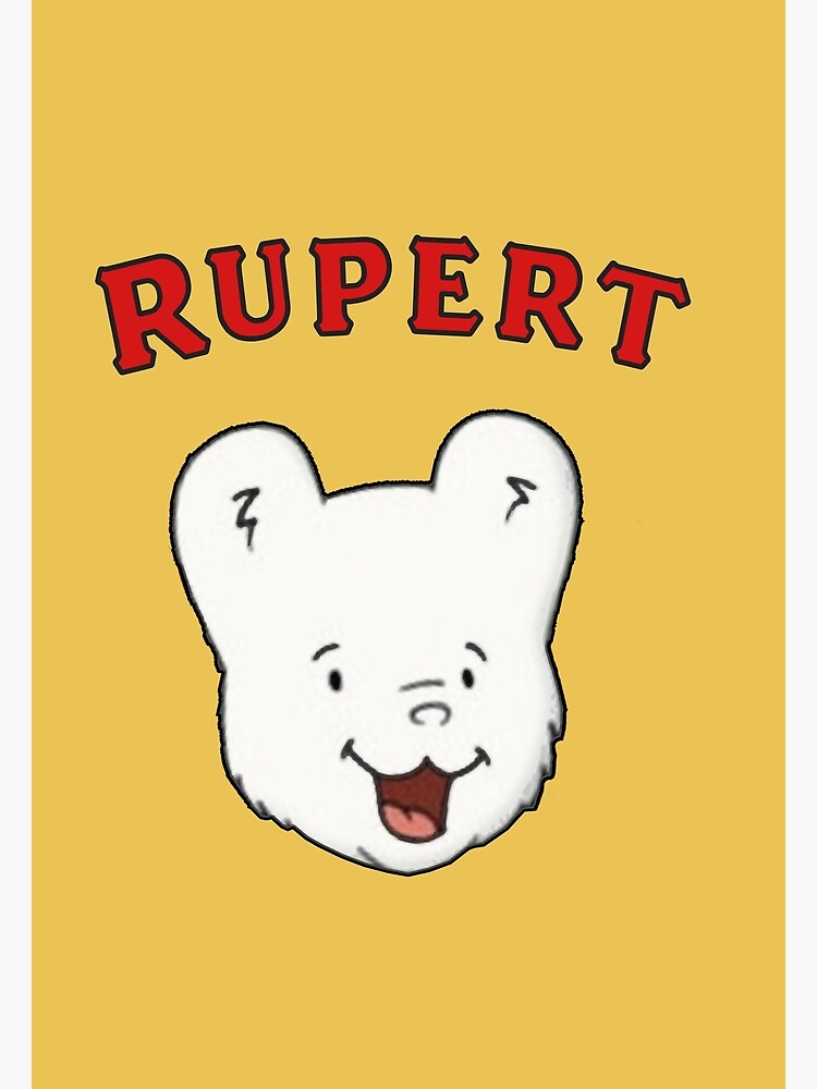 "Rupert bear" Poster by theclassics Redbubble