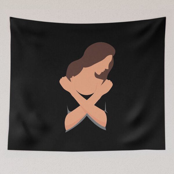 Item preview, Emotionally Exhausted Woman Silhouette - Black - Depression and Anxiety designed and sold by crazycollective.