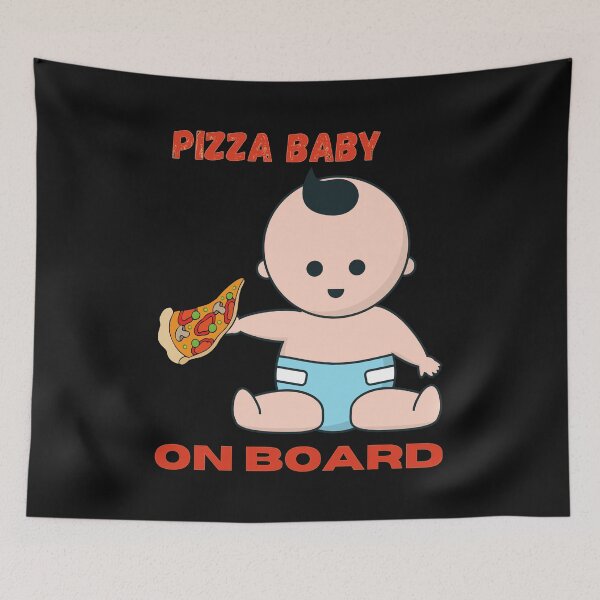 Item preview, Pizza Baby On Board designed and sold by DigitalSantino.