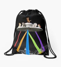 CAT INVADERS Drawstring Bag