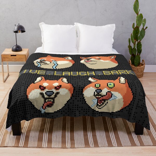 Item preview, "LIVE. LAUGH. BARK." SHIBA DOG designed and sold by MonKeeMAMA.