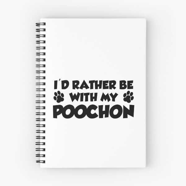 Item preview, I'd Rather Be With My Poochon Paw Print designed and sold by jaycartoonist.