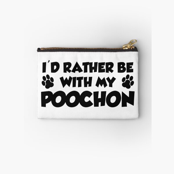 Item preview, I'd Rather Be With My Poochon Paw Print designed and sold by jaycartoonist.
