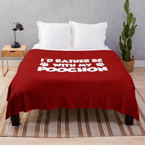 Item preview, I'd Rather Be With My Poochon Paw Print designed and sold by jaycartoonist.