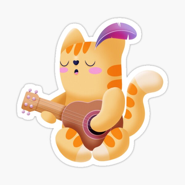Bard cat Sticker