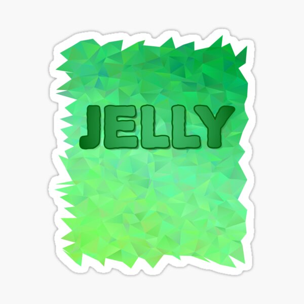 Jelly Youtube Stickers Redbubble - jelly roblox account name