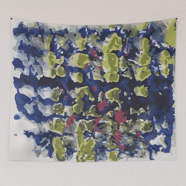 Item preview, Green bubbles - watercolor abstract art designed and sold by SatyaBramha.