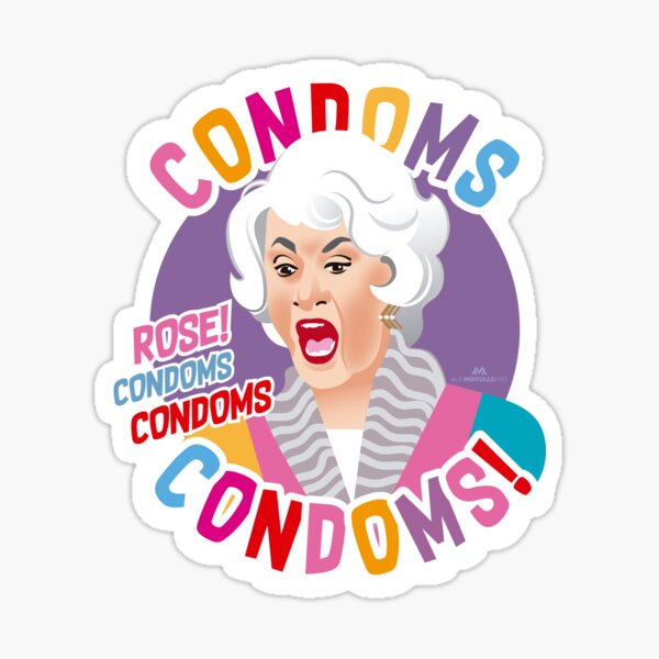 Condoms, Rose! Sticker