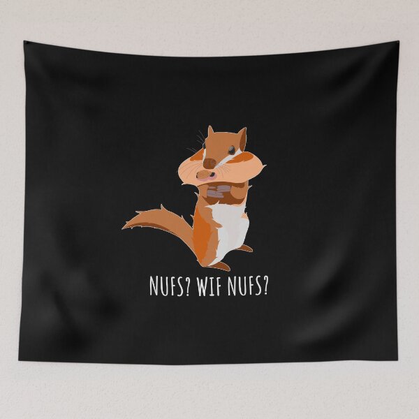 Item preview, Funny Squirrel Mouth full of Nuts funny Saying Joke designed and sold by CreatDifference.