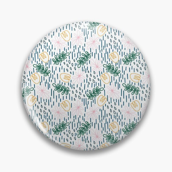 Item preview, LEAFY FLORAL PATTERN WITH RAIN DROPS  designed and sold by Warenae.