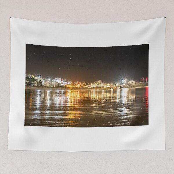 Item preview, Broadstairs Harbour Viking Bay at night. designed and sold by rogerstanger.