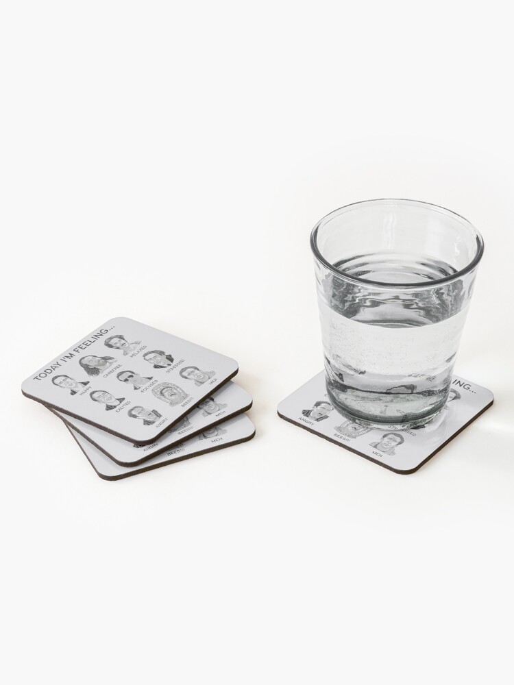 Alternate view of Nicolas cage - today i'm feeling Coasters (Set of 4)