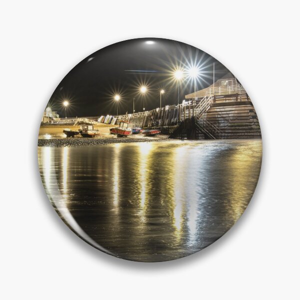 Item preview, Viking Bay, Broadstairs Harbour at night under the lights designed and sold by rogerstanger.