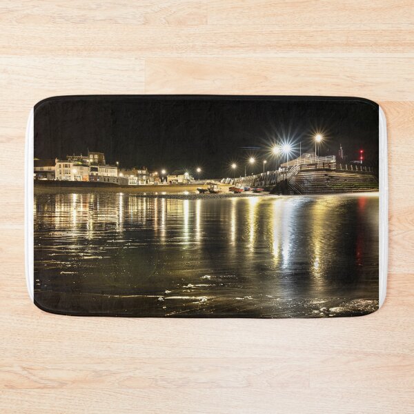 Item preview, Viking Bay, Broadstairs Harbour at night under the lights designed and sold by rogerstanger.